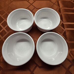 CorningWare French White Ramekins Bowls 7oz/200ml - Set of 4